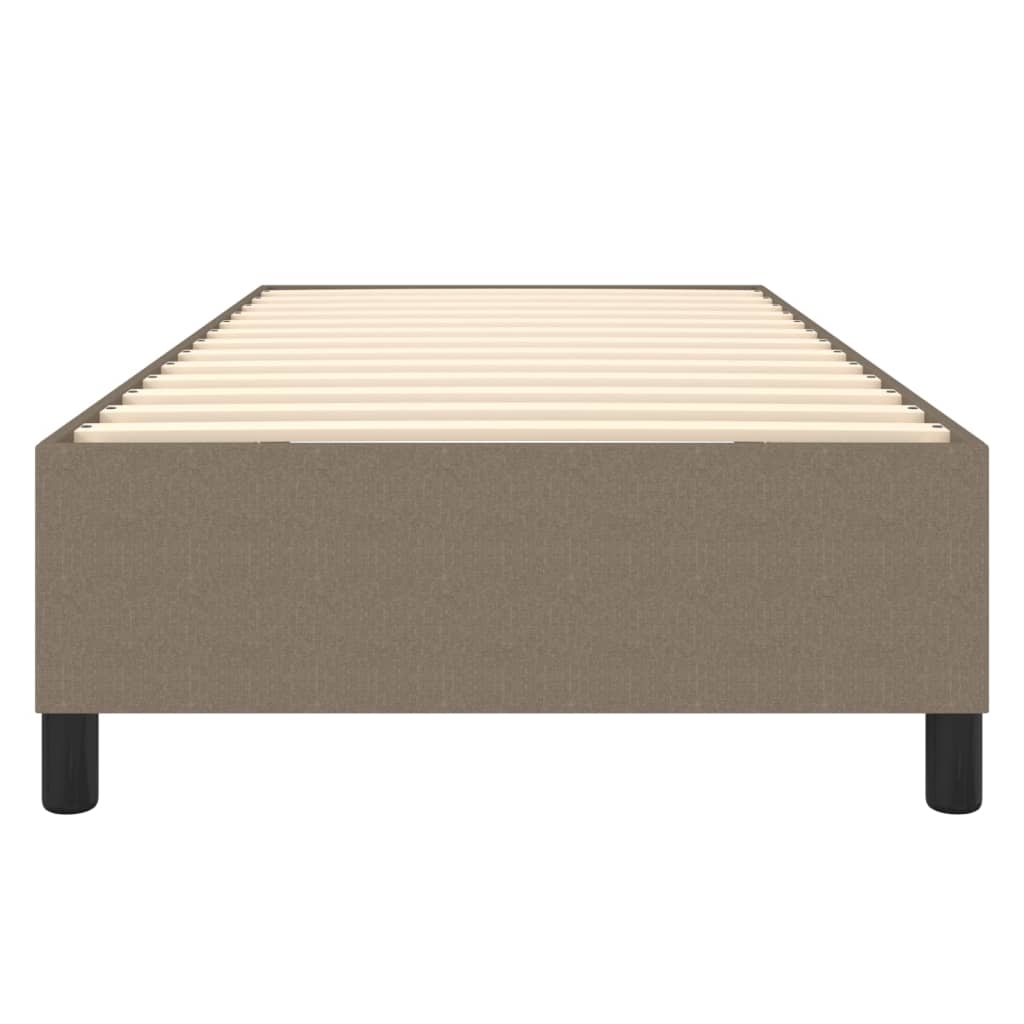 vidaXL Łóżko kontynentalne Taupe 90x200 cm Tkanina