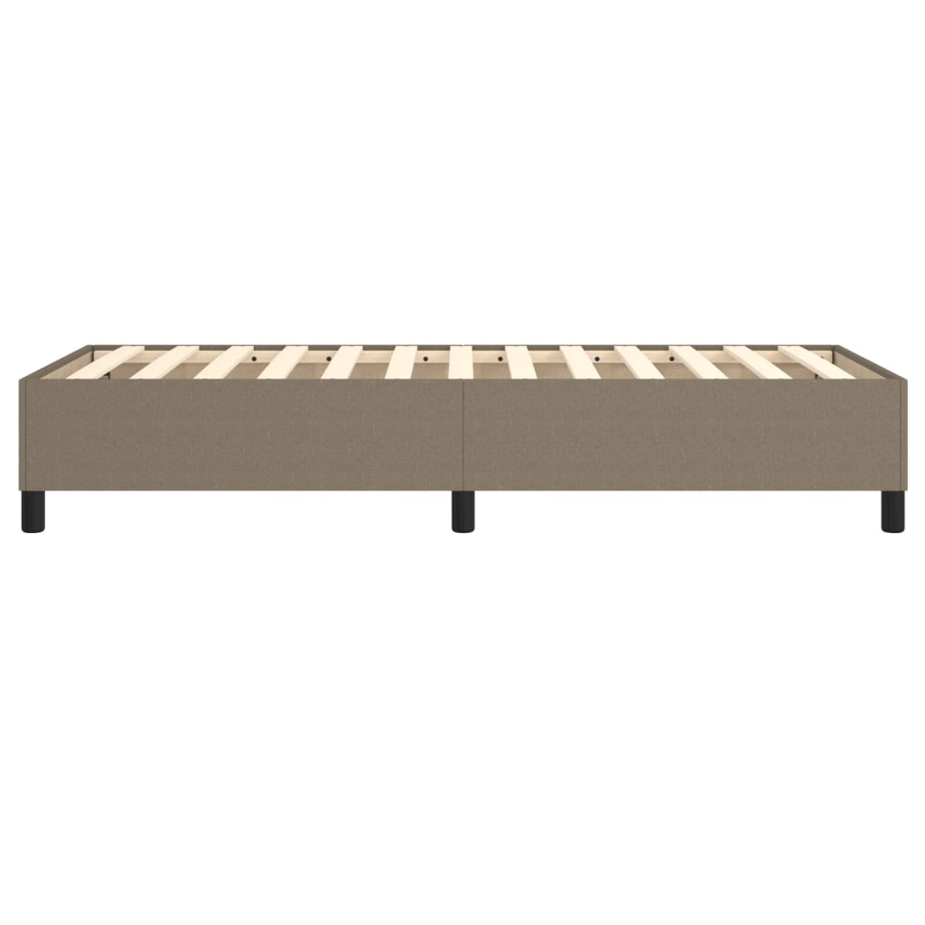 vidaXL Łóżko kontynentalne Taupe 90x200 cm Tkanina