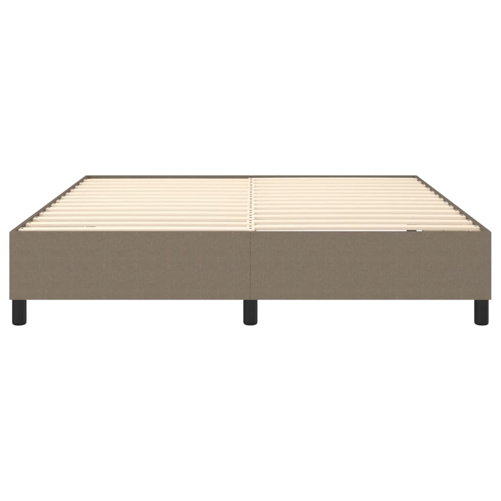 vidaXL Łóżko kontynentalne, taupe, 180x200 cm, obita tkaniną