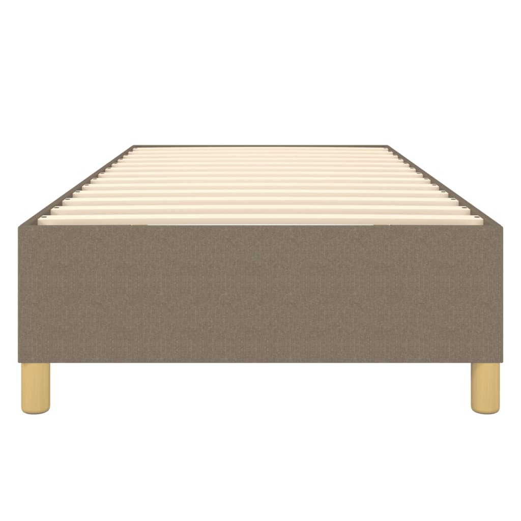 vidaXL Łóżko kontynentalne Taupe 80x200 cm Tkanina