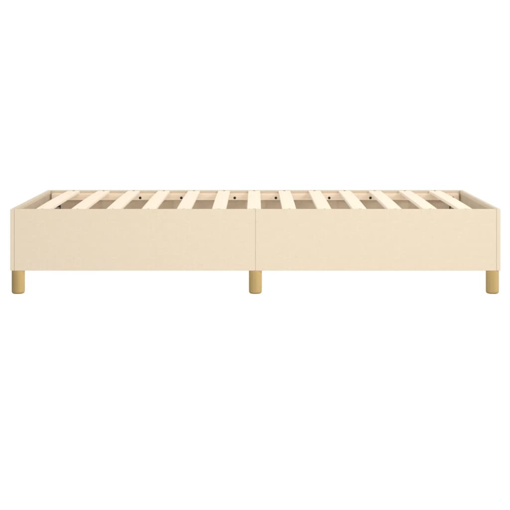 vidaXL Łóżko kontynentalne Kremowa 80x200 cm Tkanina