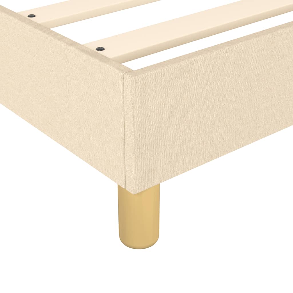 vidaXL Łóżko kontynentalne Kremowa 80x200 cm Tkanina