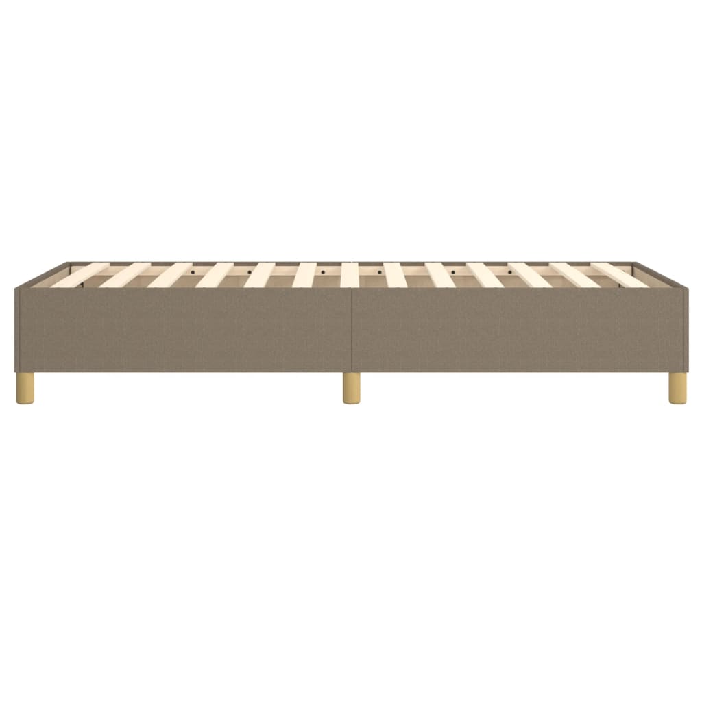 vidaXL Łóżko kontynentalne Taupe 90x190 cm Tkanina