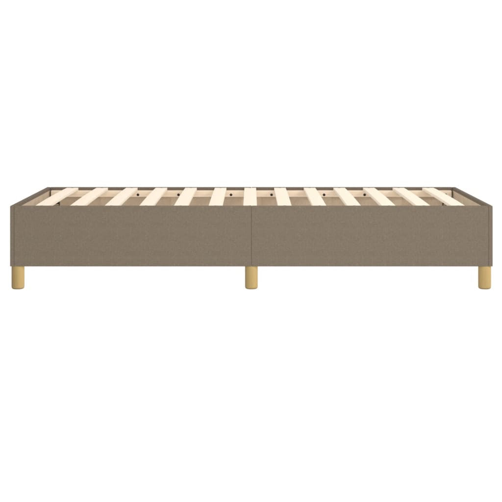 vidaXL Łóżko kontynentalne Taupe 90x200 cm Tkanina