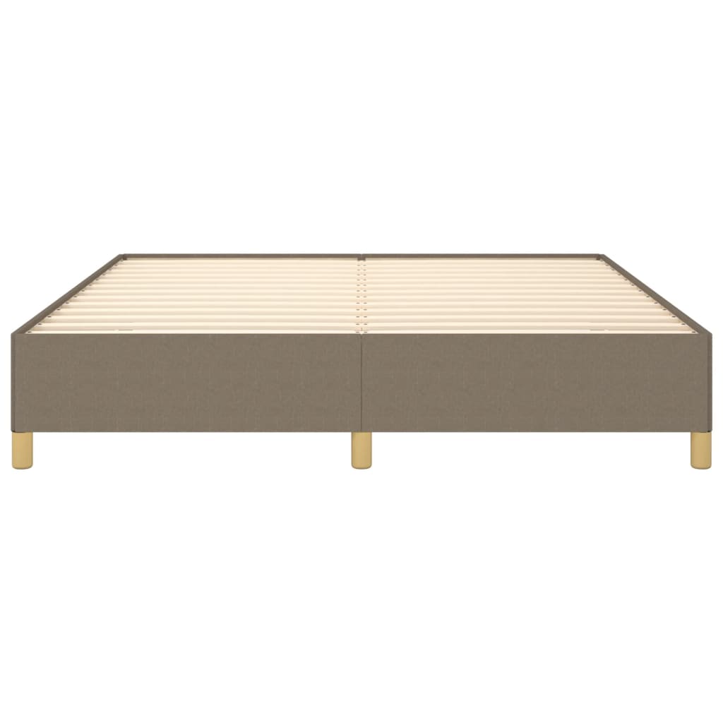vidaXL Łóżko kontynentalne, taupe, 180x200 cm, obita tkaniną