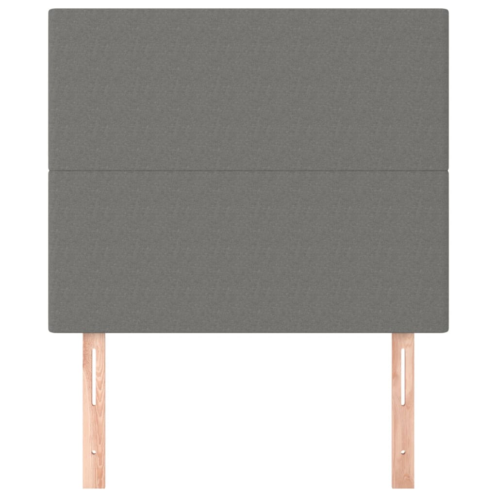vidaXL Zagłówek ciemnoszary 80x5x118/128 cm tkanina