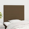 vidaXL Zagłówek ciemnobrązowy 80x5x118/128 cm tkanina