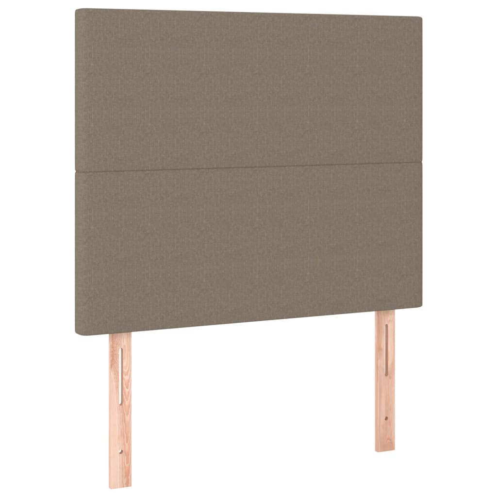 vidaXL Zagłówek taupe 80x5x118/128 cm tkanina