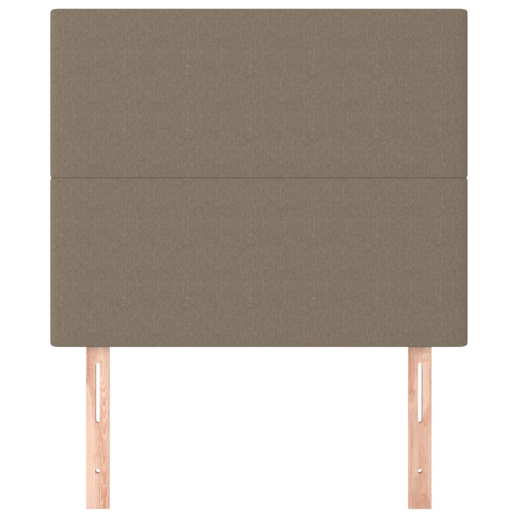 vidaXL Zagłówek taupe 80x5x118/128 cm tkanina