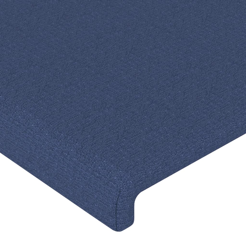 vidaXL Zagłówek niebieski 80x5x118/128 cm tkanina