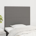 vidaXL Zagłówek ciemnoszary 90x5x118/128 cm tkanina