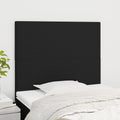 vidaXL Zagłówek czarny 90x5x118/128 cm tkanina