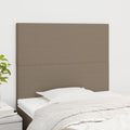 vidaXL Zagłówek taupe 90x5x118/128 cm materiał