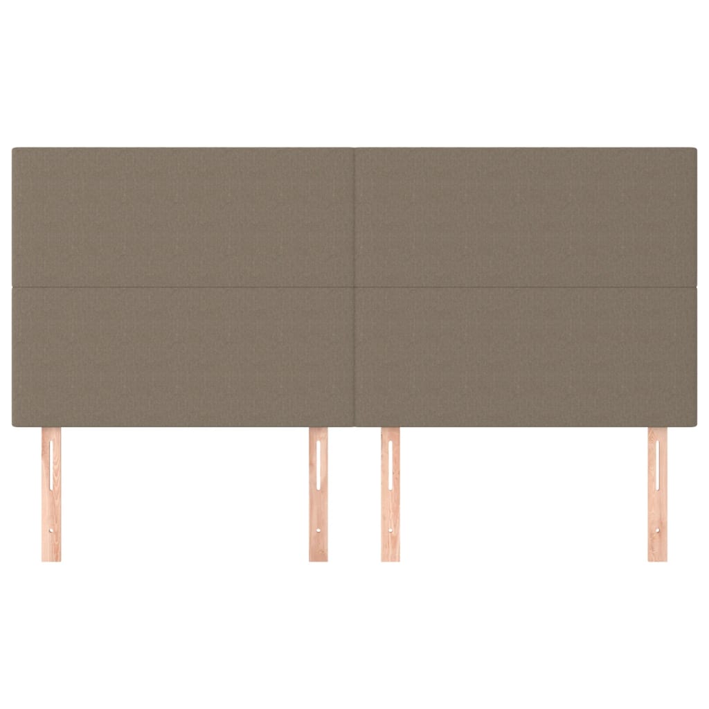 vidaXL Zagłówek taupe 180x5x118/128 cm materiał