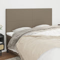 vidaXL Zagłówek taupe 180x5x118/128 cm materiał
