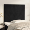 vidaXL Zagłówek czarny 80x5x118/128 cm aksamit