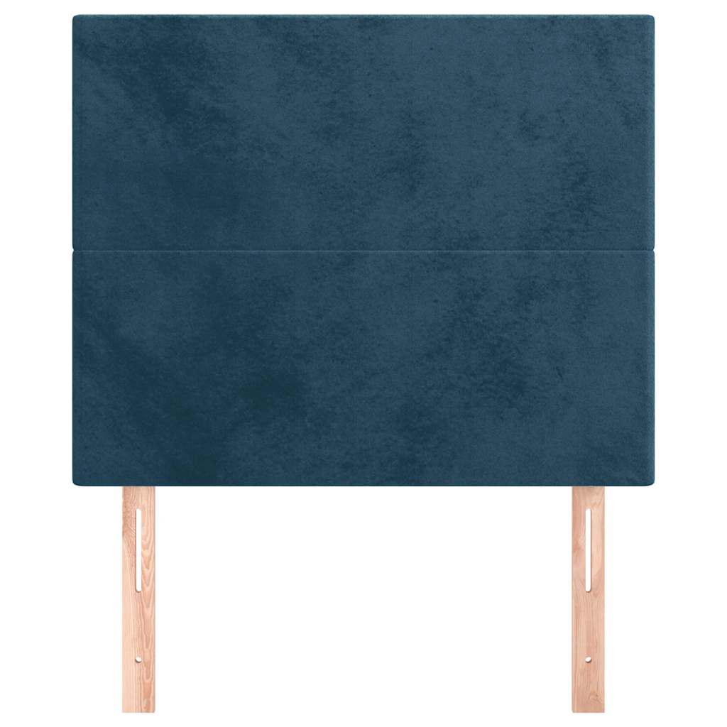 vidaXL Zagłówek granatowy 90x5x118/128 cm aksamit