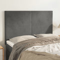 vidaXL Zagłówek ciemnoszary 144x5x118/128 cm aksamit