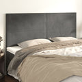 vidaXL Zagłówek ciemnoszary 160x5x118/128 cm aksamit