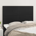 vidaXL Zagłówek czarny 144x5x118/128 cm skóra ekologiczna