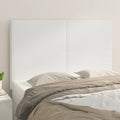 vidaXL Zagłówek biały 144x5x118/128 cm skóra ekologiczna