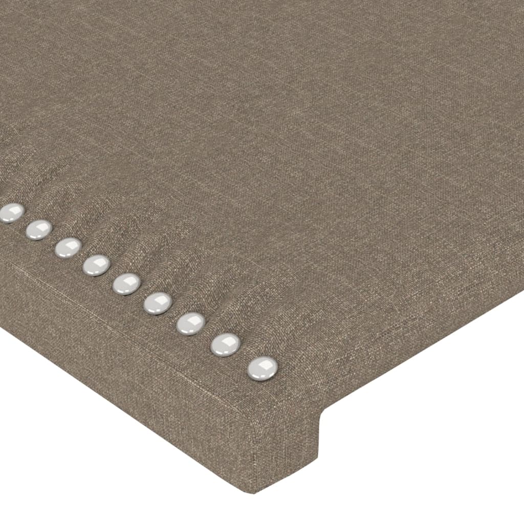 vidaXL Zagłówek taupe 90x5x118/128 cm materiał