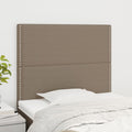 vidaXL Zagłówek taupe 90x5x118/128 cm materiał