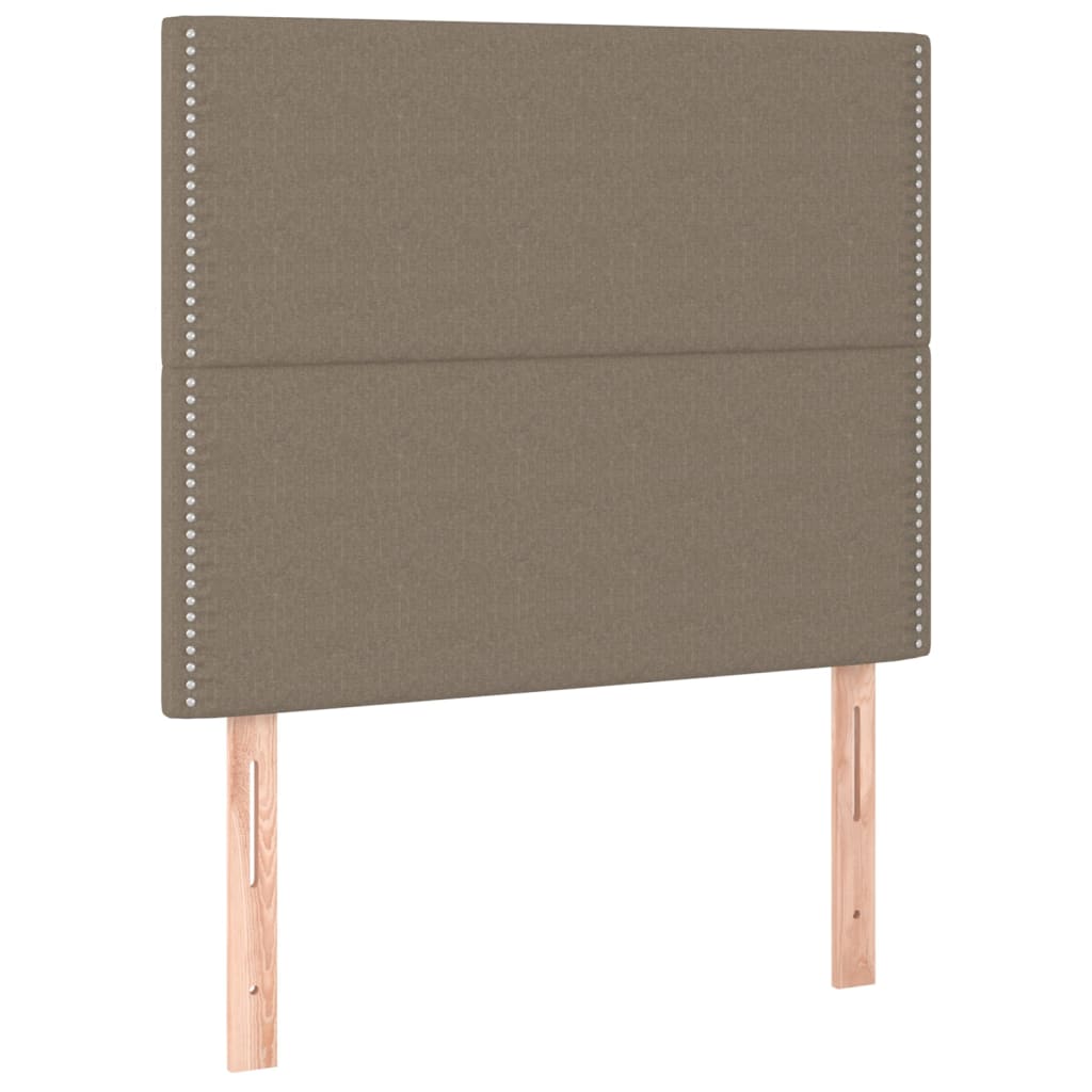 vidaXL Zagłówek taupe 100x5x118/128 cm materiał