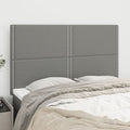 vidaXL Zagłówek ciemnoszary 144x5x118/128 cm materiał