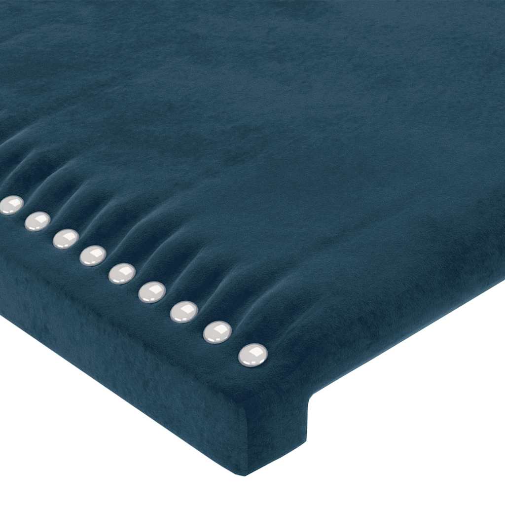 vidaXL Zagłówek granatowy 80x5x118/128 cm aksamit