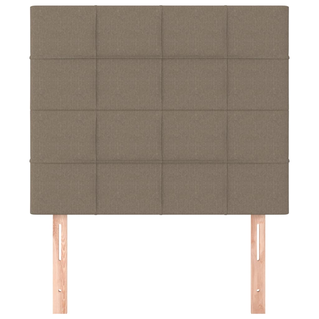 vidaXL Zagłówek taupe 80x5x118/128 cm tkanina