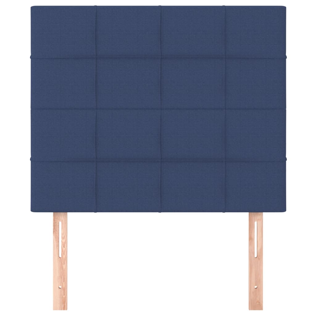 vidaXL Zagłówek niebieski 80x5x118/128 cm tkanina