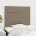 vidaXL Zagłówek taupe 100x5x118/128 cm materiał
