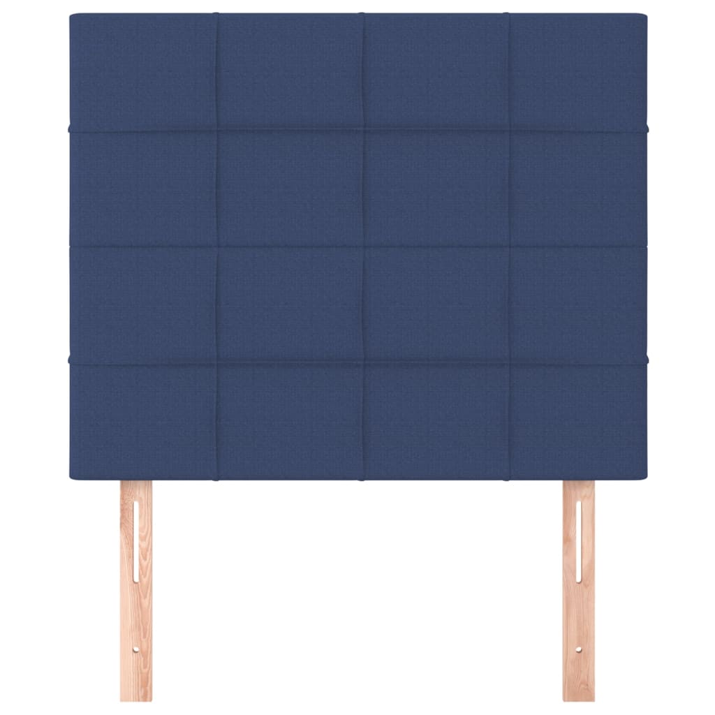 vidaXL Zagłówek niebieski 100x5x118/128 cm tkanina