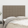 vidaXL Zagłówek taupe 144x5x118/128 cm materiał