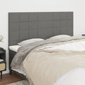 vidaXL Zagłówek ciemnoszary 180x5x118/128 cm materiał