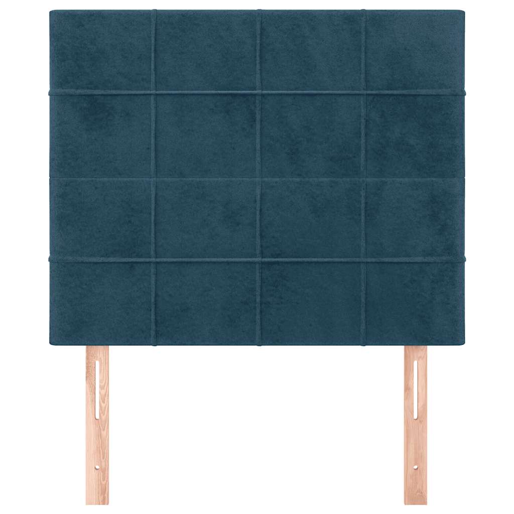vidaXL Zagłówek granatowy 80x5x118/128 cm aksamit