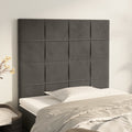 vidaXL Zagłówek ciemnoszary 100x5x118/128 cm aksamit