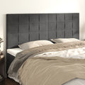 vidaXL Zagłówek ciemnoszary 180x5x118/128 cm aksamit