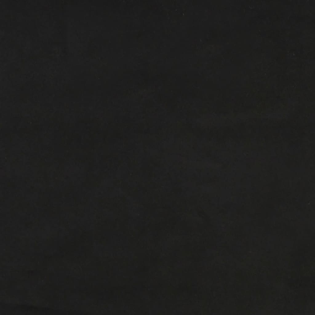 vidaXL Zagłówek czarny 180x5x118/128 cm aksamit