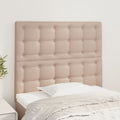 vidaXL Zagłówek cappuccino 80x5x118/128 cm skóra ekologiczna