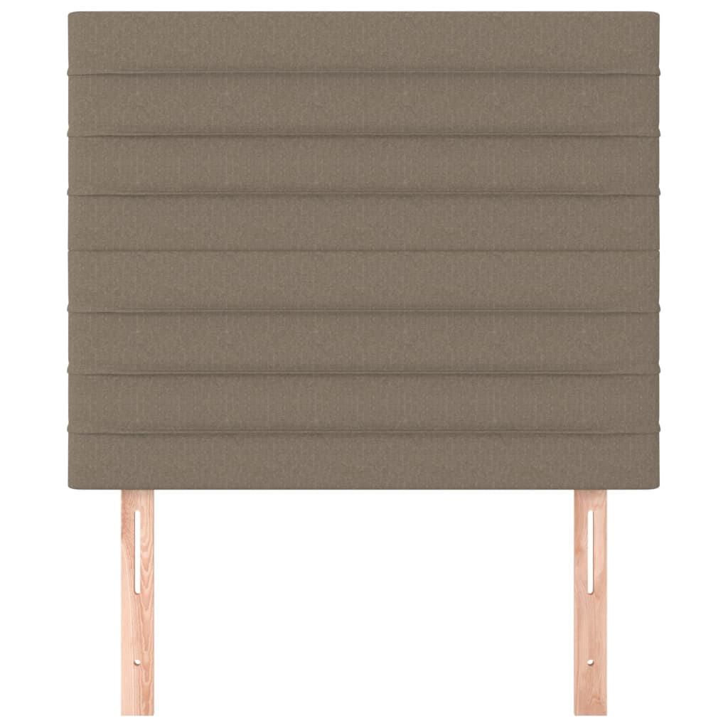 vidaXL Zagłówek taupe 80x5x118/128 cm tkanina
