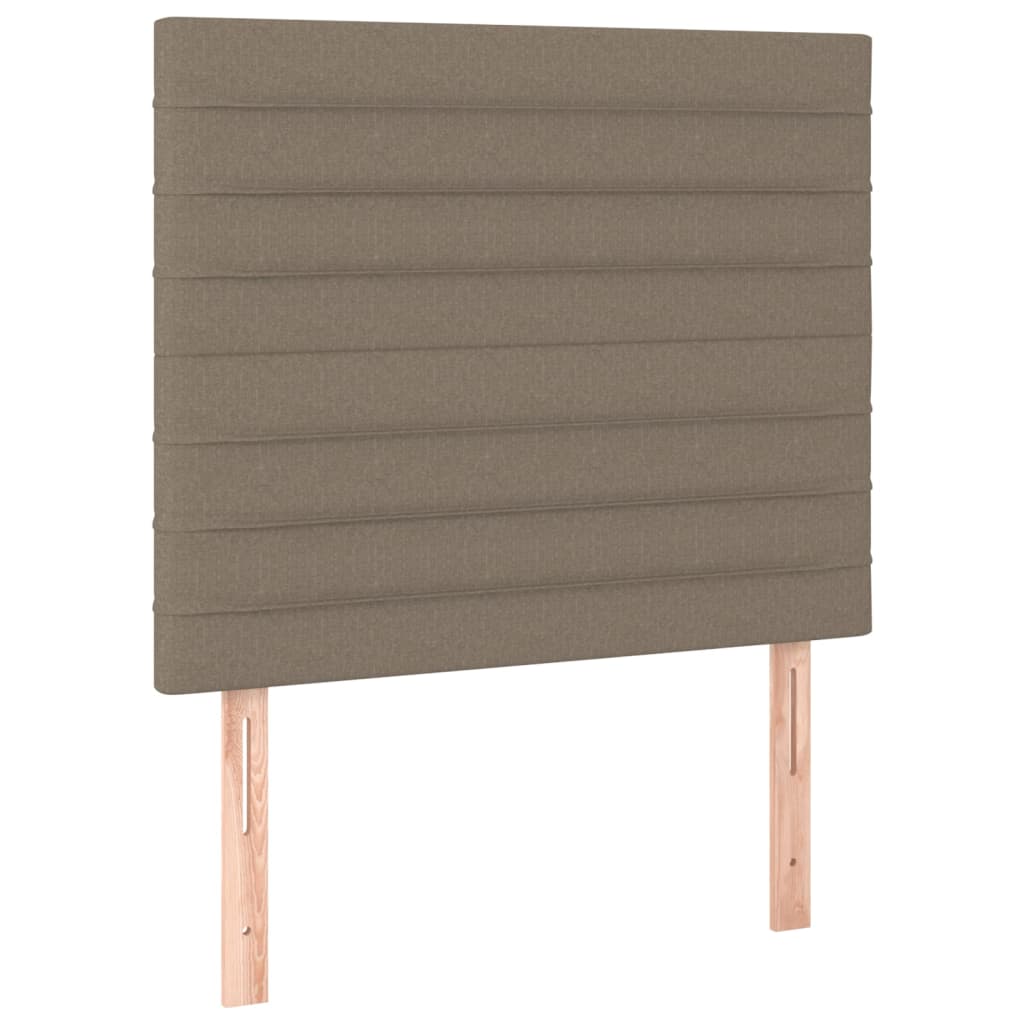 vidaXL Zagłówek taupe 90x5x118/128 cm materiał