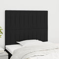 vidaXL Zagłówek czarny 90x5x118/128 cm tkanina