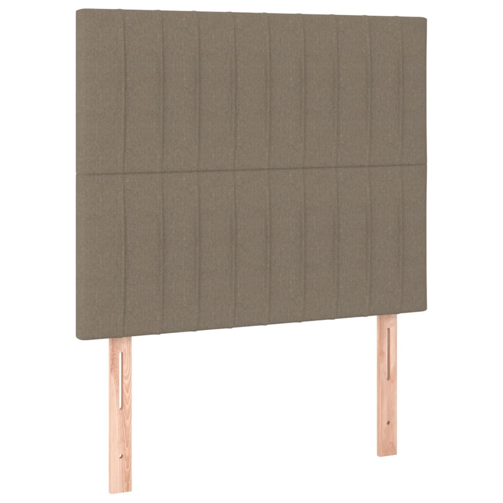 vidaXL Zagłówek taupe 100x5x118/128 cm materiał