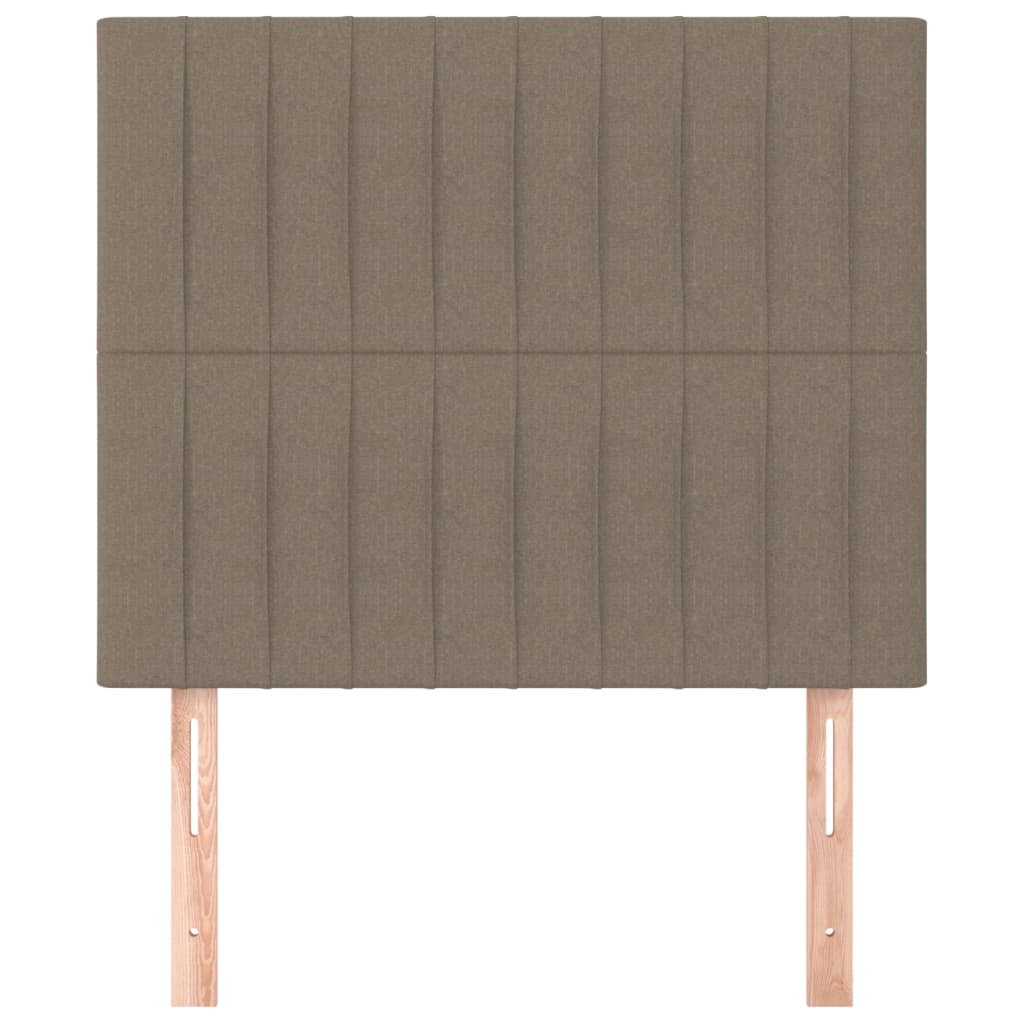 vidaXL Zagłówek taupe 100x5x118/128 cm materiał