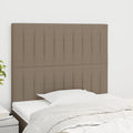 vidaXL Zagłówek taupe 100x5x118/128 cm materiał