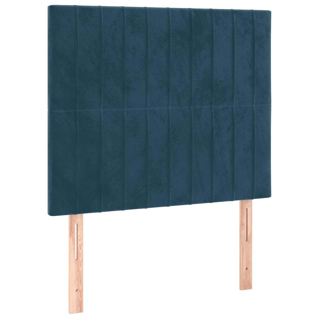 vidaXL Zagłówek granatowy 80x5x118/128 cm aksamit