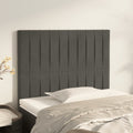vidaXL Zagłówek ciemnoszary 100x5x118/128 cm aksamit