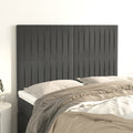 vidaXL Zagłówek ciemnoszary 144x5x118/128 cm aksamit